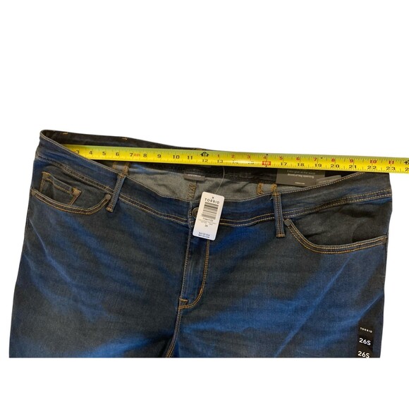 Torrid Woman's Super Stretch Jeans Luxe‎ Slim Boot Size 26S - Picture 7 of 10